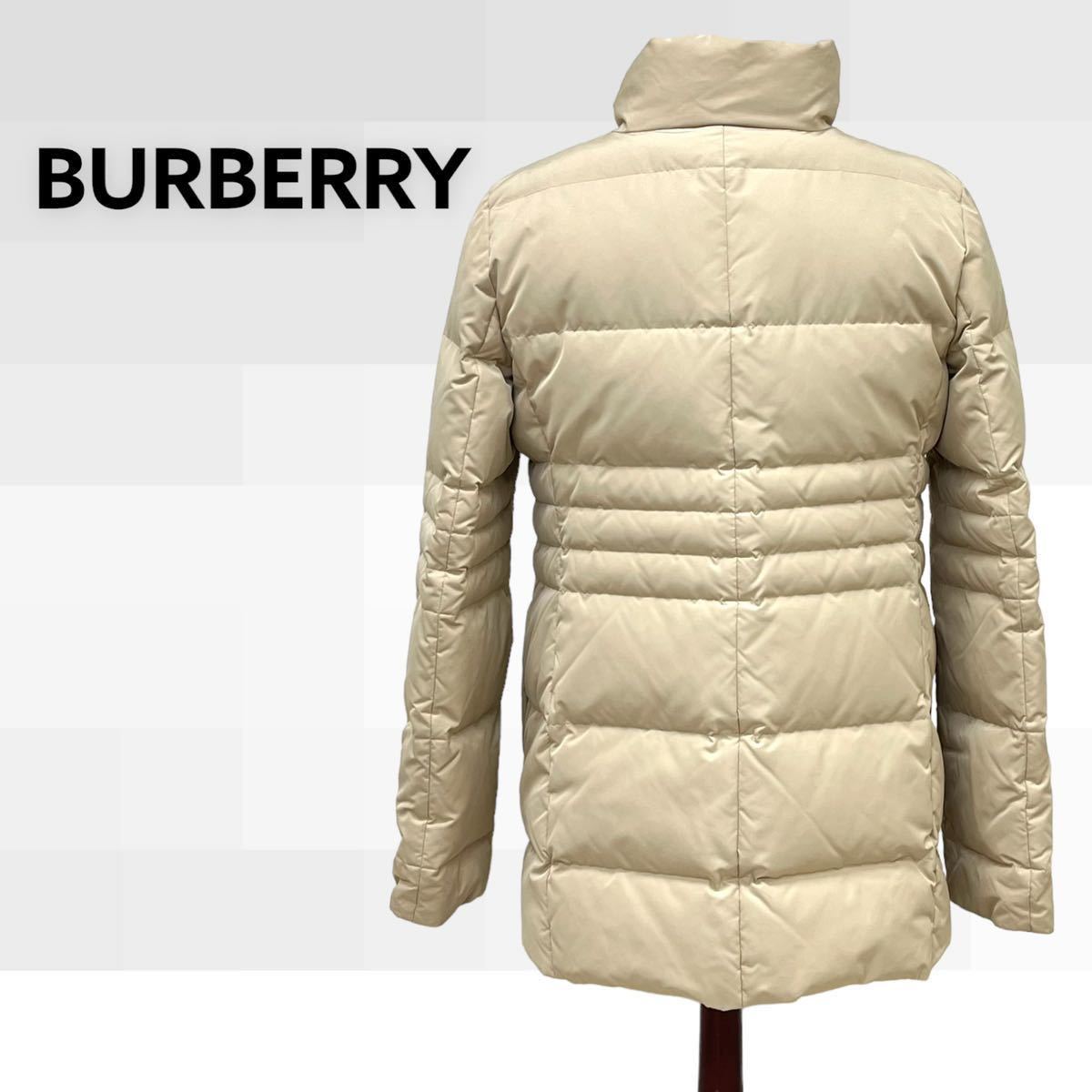 BURBERRY バーバリー 裏地ノバチェック柄 ラビットファー付き スタンドカラー ダウンコート レディース FR012-826-40