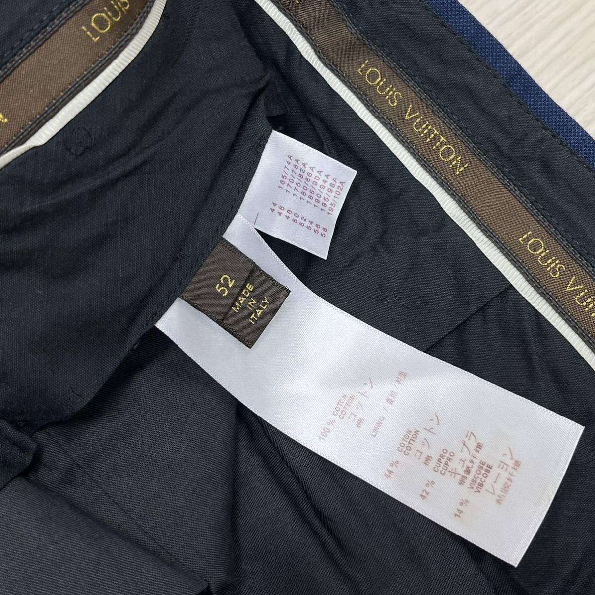 高級 LOUIS VUITTON ルイヴィトン 15SS コットン 背抜き 2B テーラード