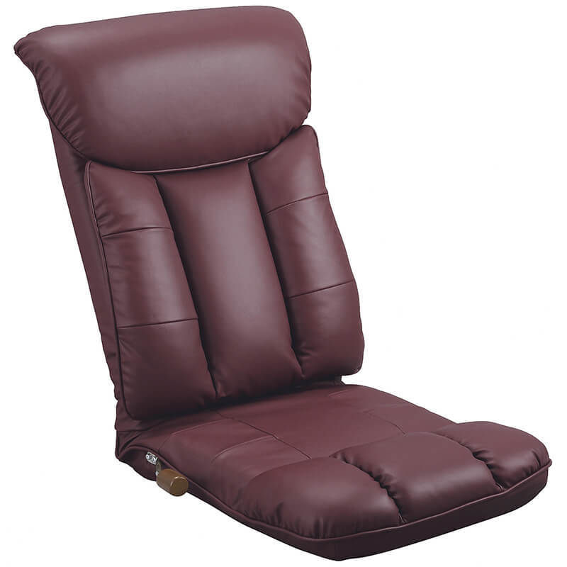 パーティを彩るご馳走や スーパーソフトレザー座椅子 彩(いろどり) ワインレッド YS-1310_WIN 座椅子 パーティを彩るご馳走や スーパーソフトレザー座椅子 彩(いろどり) ワインレッド YS-1310_WIN 座椅子