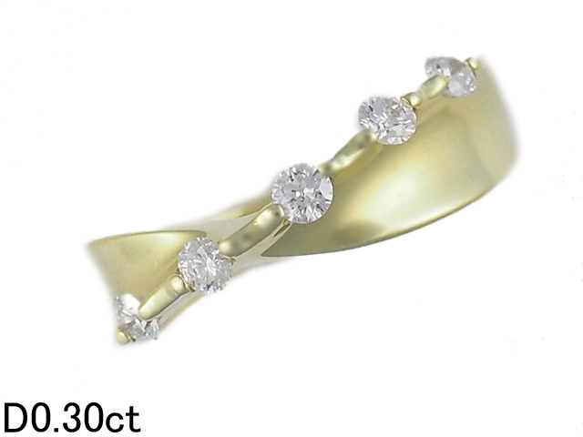 上品】 イエローゴールド K18YG ダイヤモンド/0.30ct 音羽屋