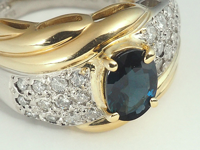 話題の人気0.38ct サファイア ダイヤ K18 プラチナ ペンダント yg 9月