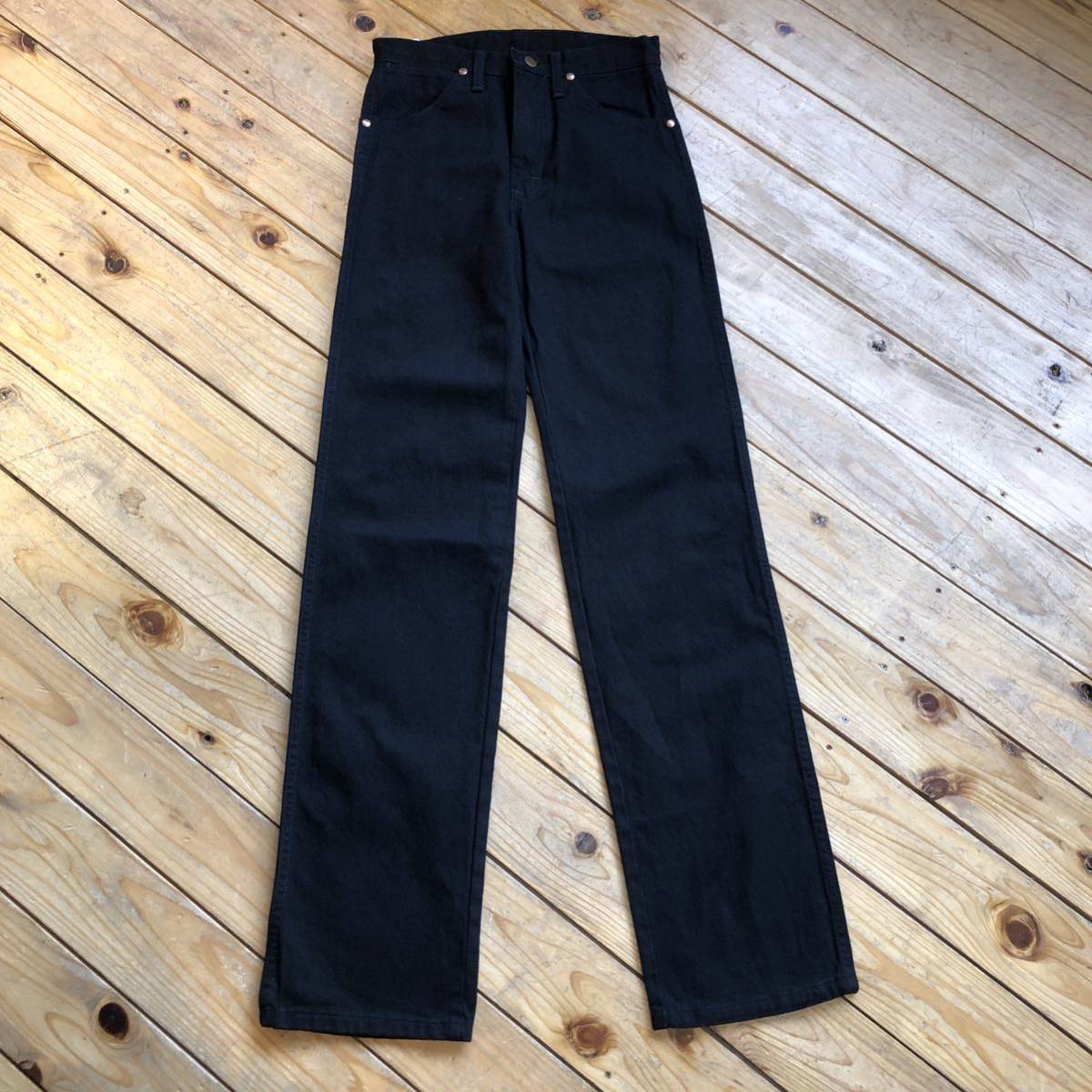  новый товар неиспользуемый товар Wrangler Wrangler Denim брюки мужской W27 L34kaubo- ikatto Rodeo черный с биркой не использовался товар P0761