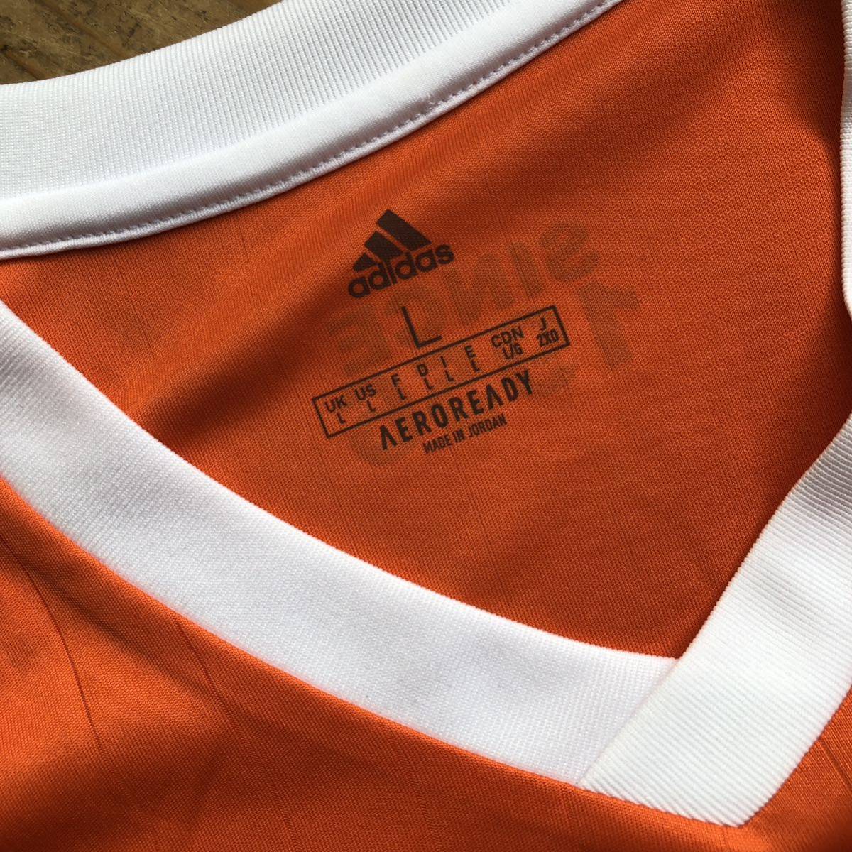 新品 adidas アディダス Cliff Avenue United FC ゲームシャツ 半袖 メンズ Lサイズ オレンジ ユニフォーム サッカー タグ付き T1877_画像4