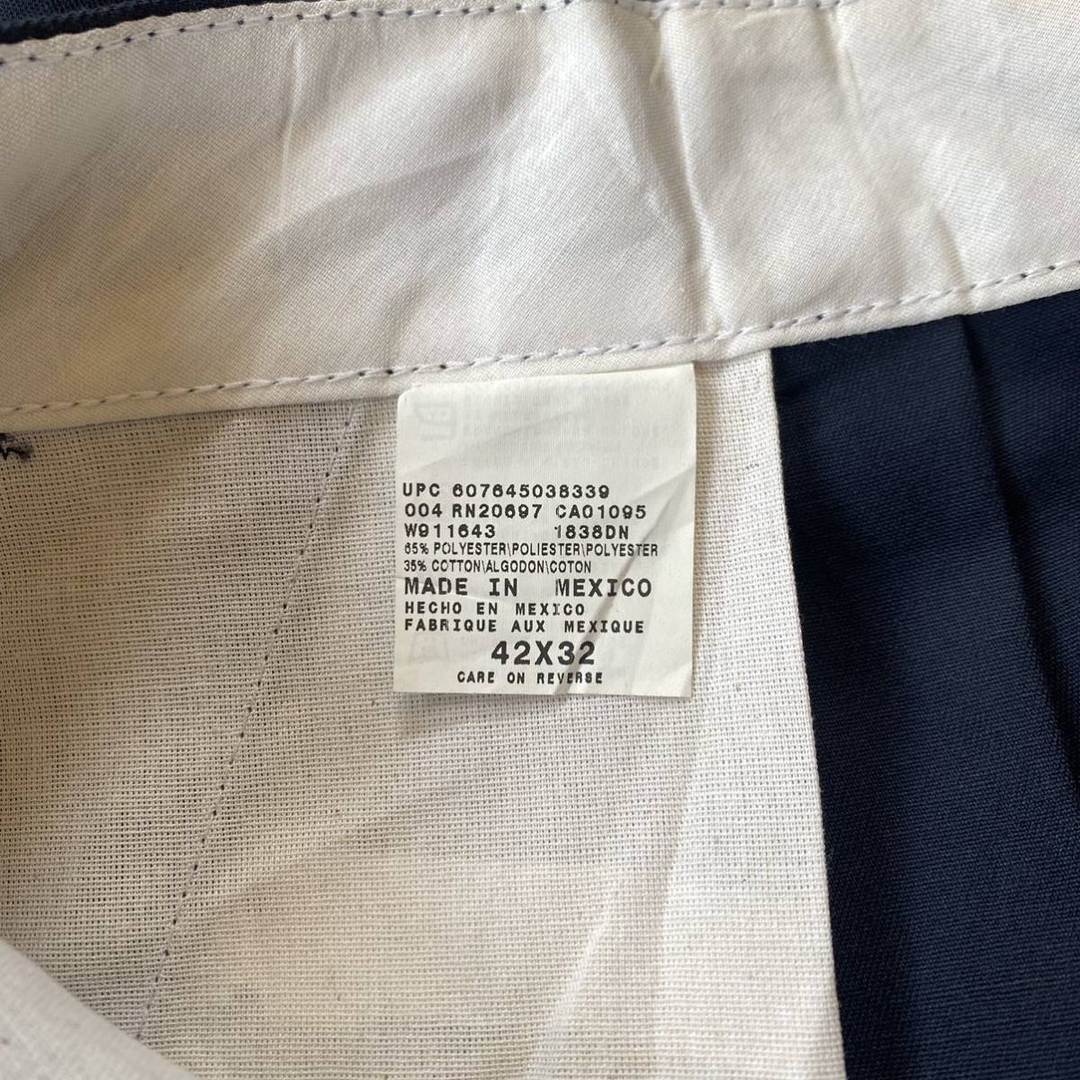 新品 デッドストック Dickies ディッキーズ ワークパンツ メンズ W42 L32 ビッグサイズ 2タック 作業着 アメカジ アメリカ仕入 P0831_画像5