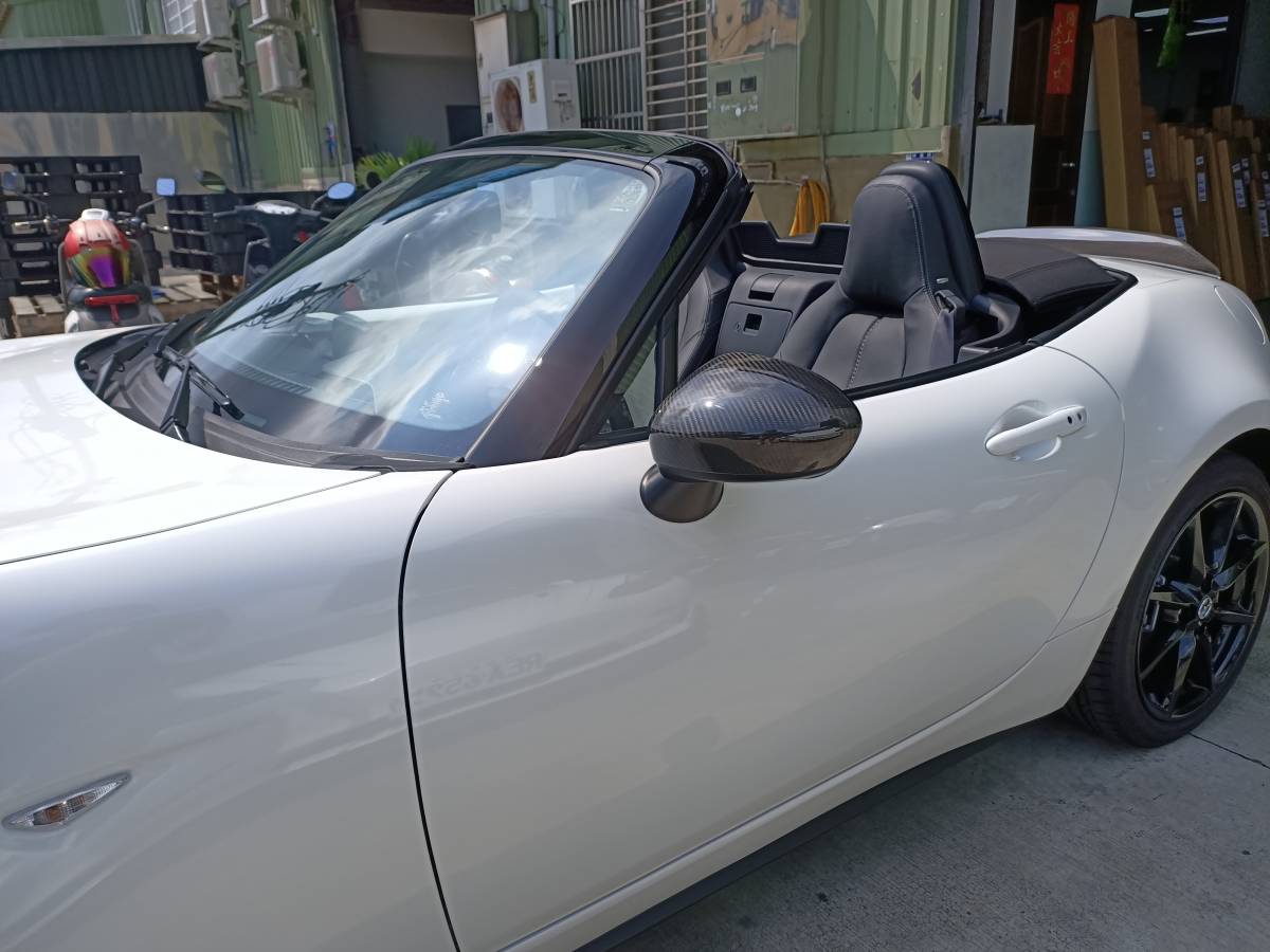 16-22 MX5 マツダ MX-5 ロードスター ND RF MIATA ドライカーボン ドアミラーカバー テープ付き_画像6