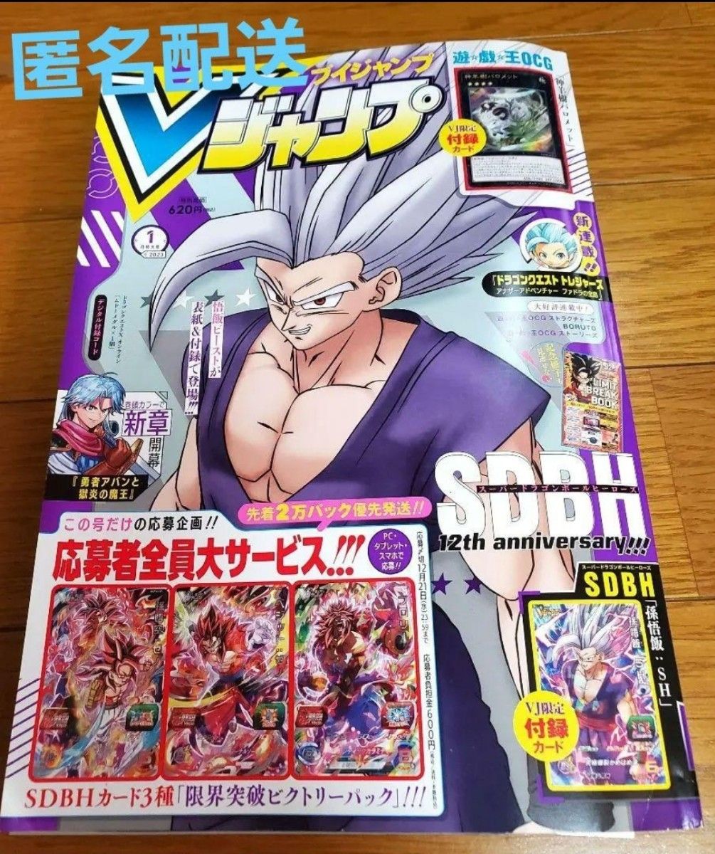 月刊雑誌　Vジャンプ　2023年１月特大号　付録なし