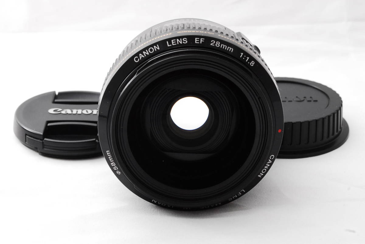 極上美品!!>Canon キヤノン 単焦点レンズ EF28mm F1.8 USM フル