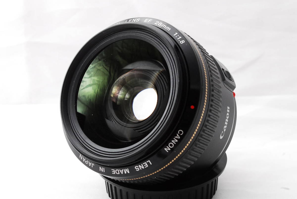 極上美品!!>Canon キヤノン 単焦点レンズ EF28mm F1.8 USM フル