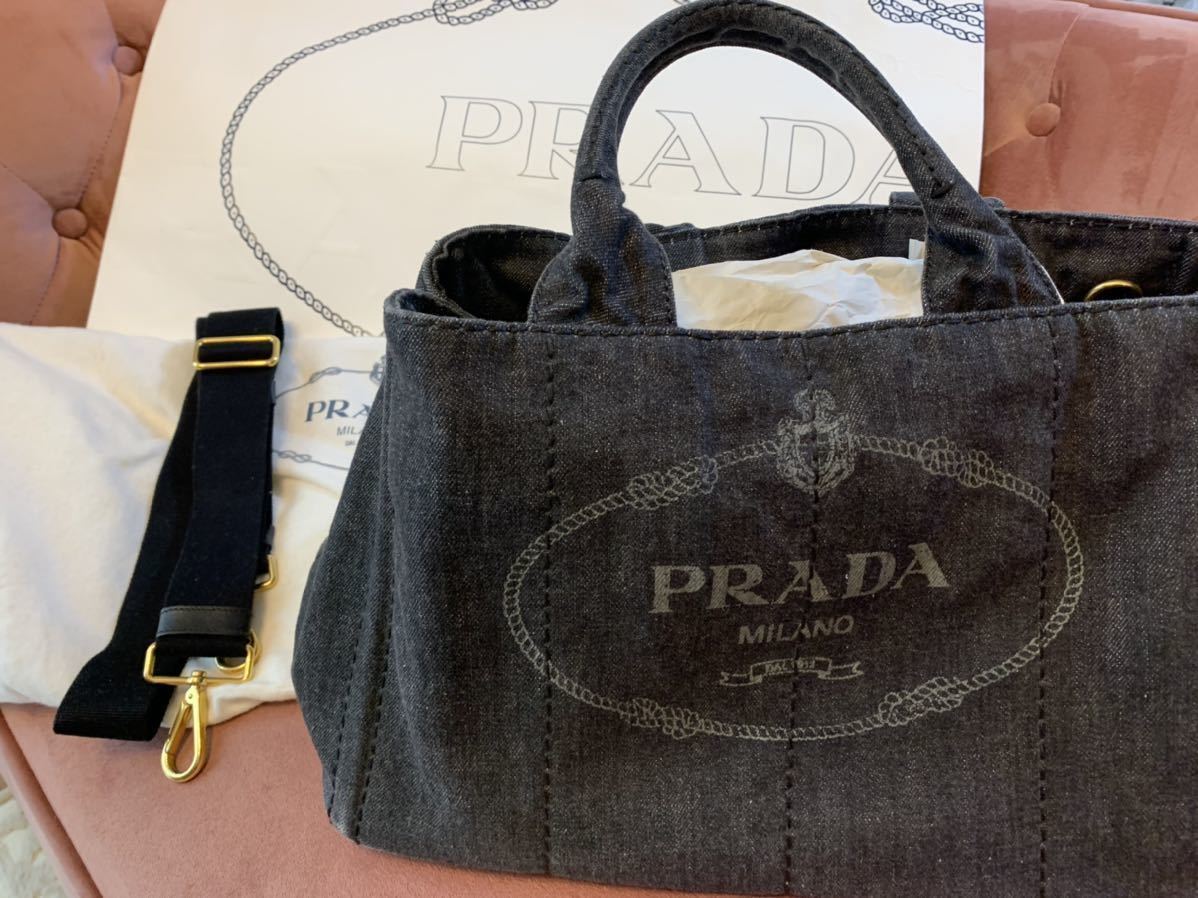 日本未発売】 PRADA デニムファブリック カナパ プラダ トートバッグ