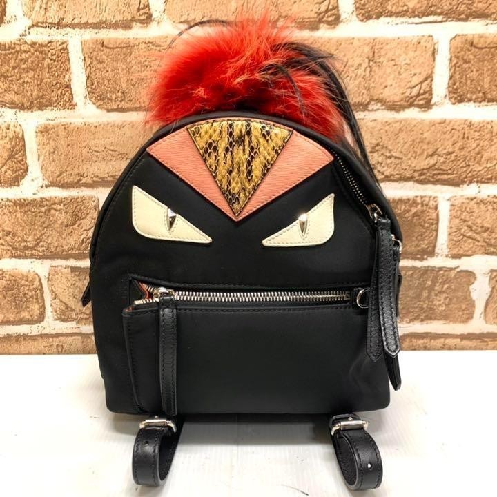 美品!FENDI バックバグズ モンスター ミニリュック 4083 www.anac