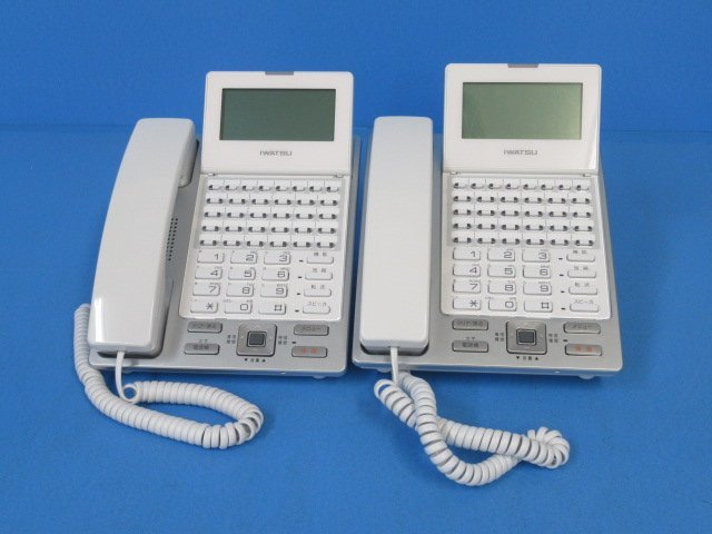 ΩYG 189 保証有 美品 22年製 岩通 フレスペック/Frespec NW-24KT (WHT) 24ボタン電話機 2台セット 動作OK