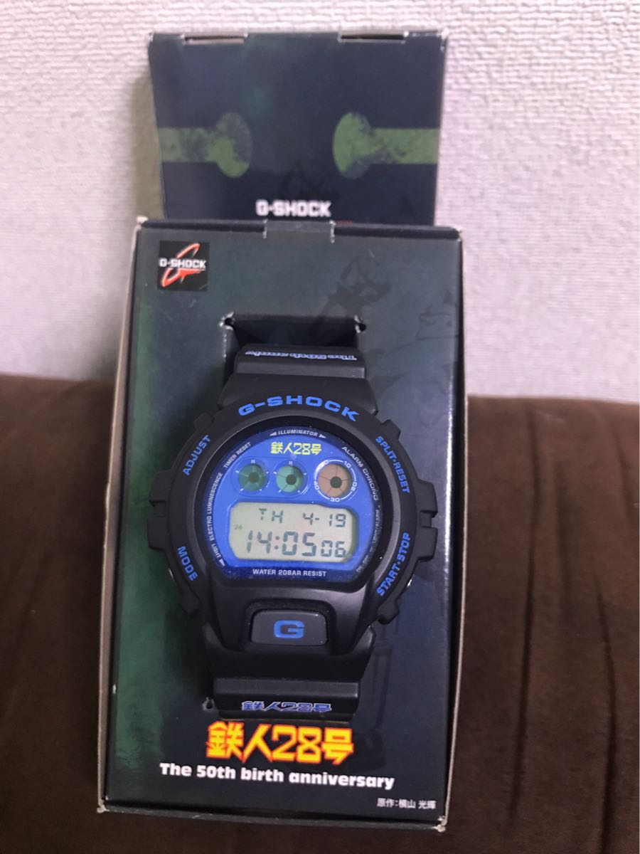 希少 used品 箱付き CASIO G-SHOCK gショック 鉄人28号 50周年記念モデル ブラック 光プロダクション 漫画 アニメ 三つ目 DW-6900BT28-9JF_画像1