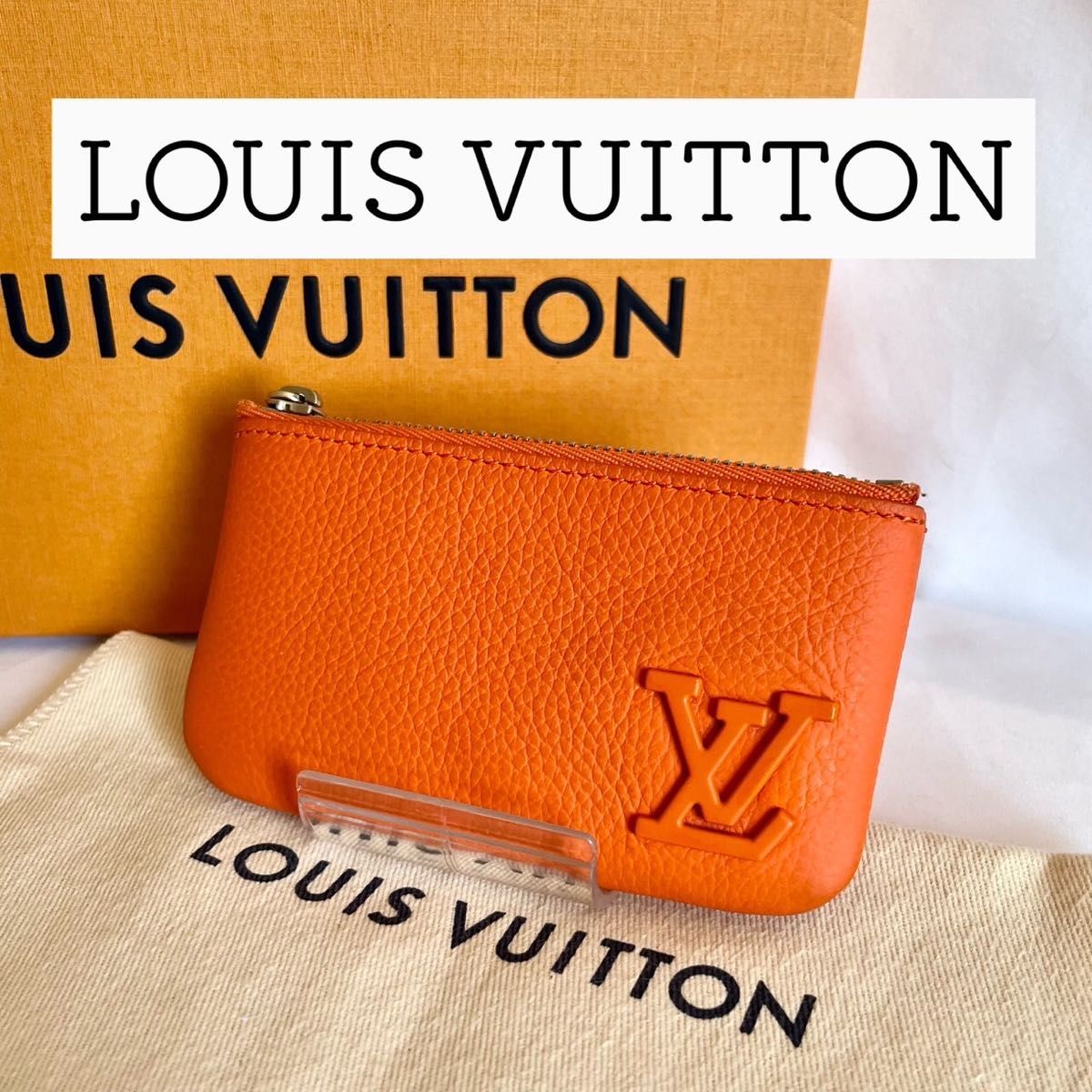 ルイヴィトン　ヴィトン　ポシェットクレ　オレンジ　キーケース　小銭入れ LOUIS VUITTON コインケース　キーリング