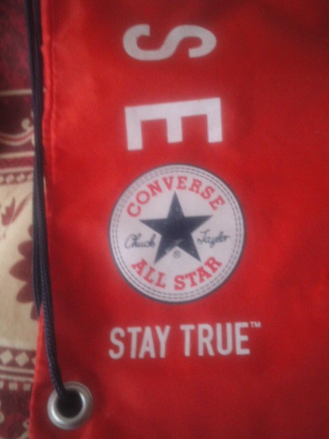  Converse all Star red multi bag 