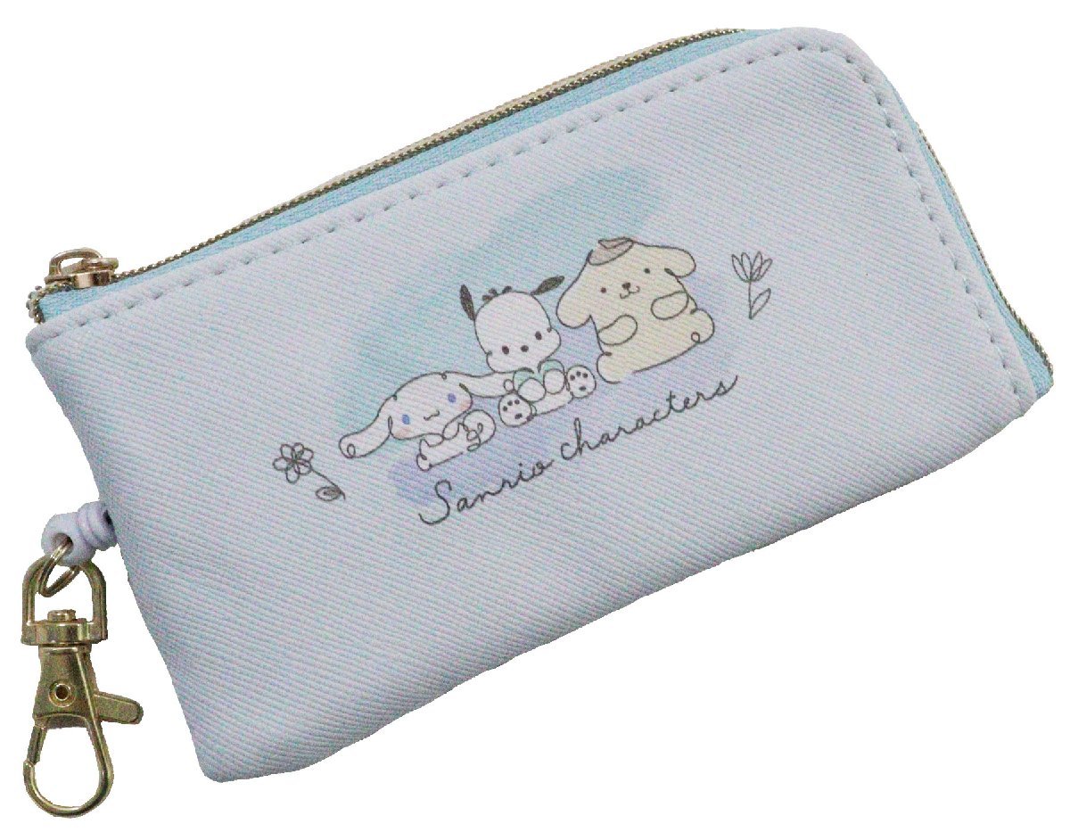  Sanrio Cinnamoroll Pochacco Pom Pom Purin key case ticket holder reel attaching strap new goods [ cat pohs shipping ( nationwide equal 220 jpy tax included )]