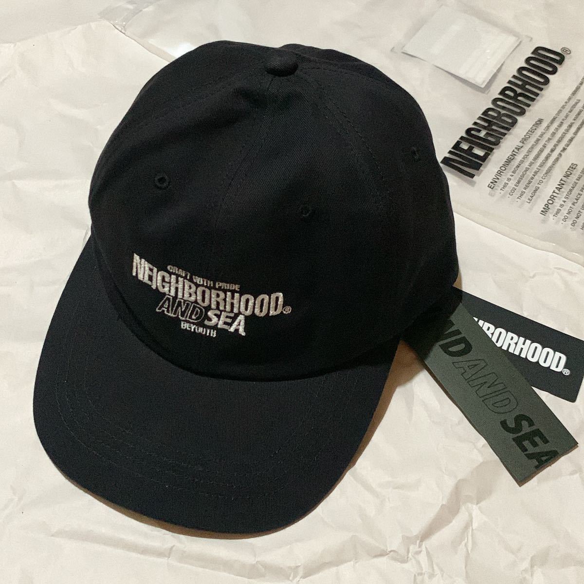 送料無料 WIND AND SEA NEIGHBORHOOD Cap Black ウィンダンシー ネイバーフッド コラボ キャップ ブラック ハット