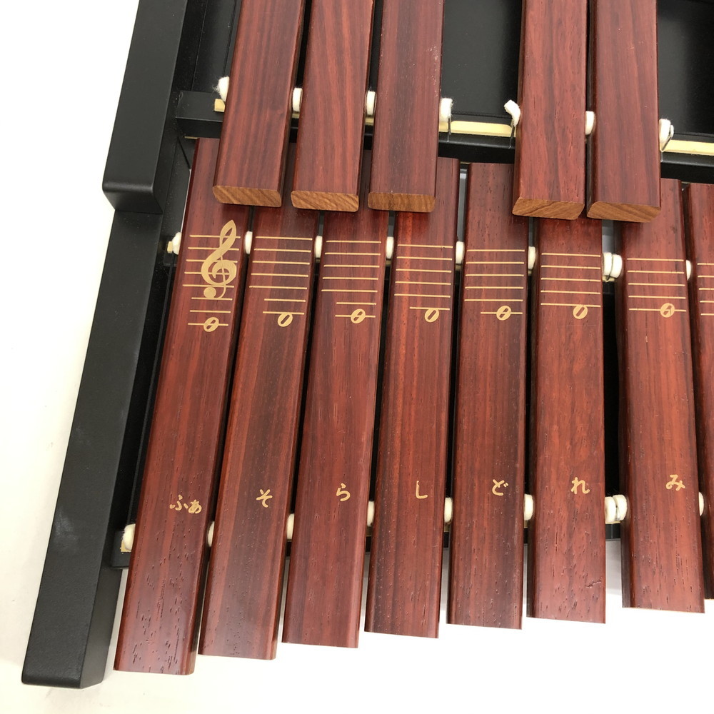 【中古美品】 ゼンオン シロホン 木琴 ZX-32P 打楽器 ３２音 バチ付 (N0330_13_30m)の画像3