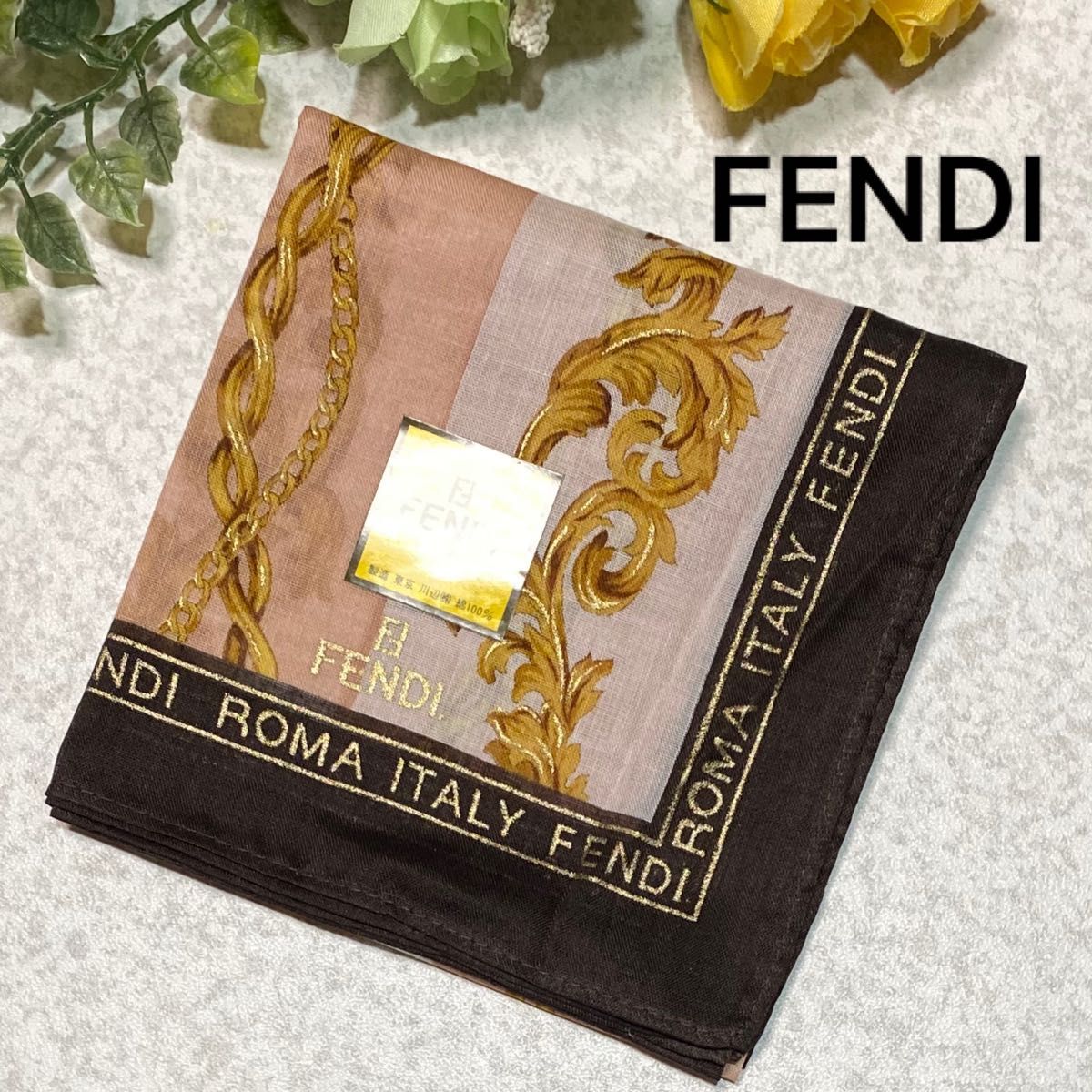 FENDI フェンディ ハンカチ 未使用 ブランドハンカチ レディース FENDI フェンディ ハンカチ 未使用 ブランドハンカチ レディース