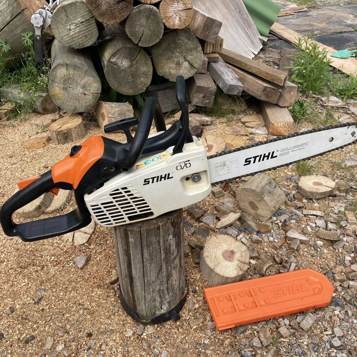 stihl エンジンチェーンソー スチール MS192C エンジン快調動画-