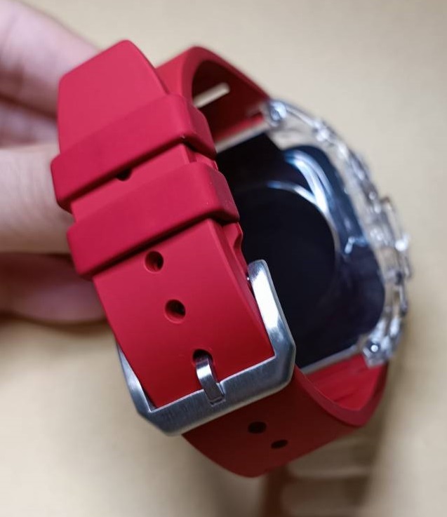 49mm クリア赤 RST apple watch ultra アップルウォッチウルトラ