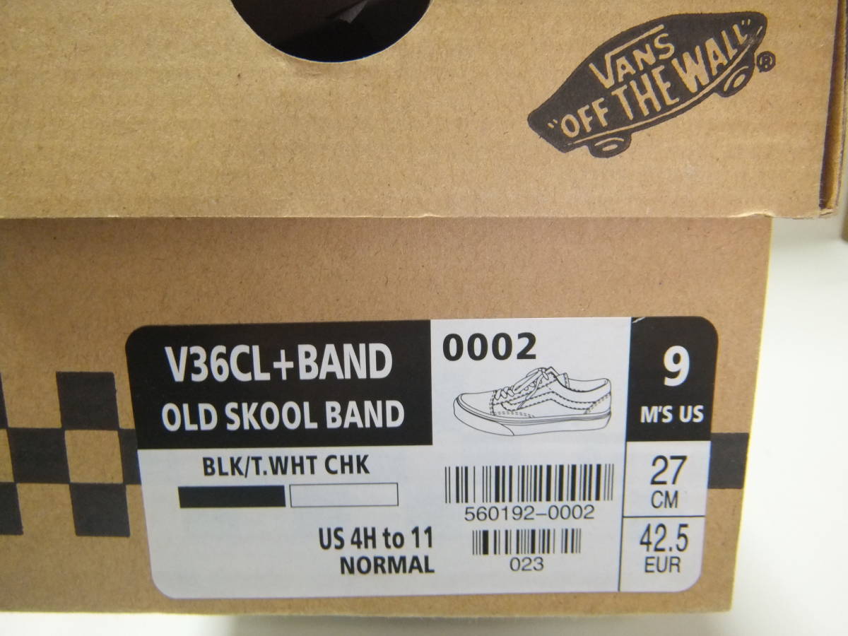 バンズ BILLY'S 札幌 100足限定モデル！ VANS OLD SKOOL BAND V36CL＋BAND 新品未使用！ビリーズ バンド_画像2