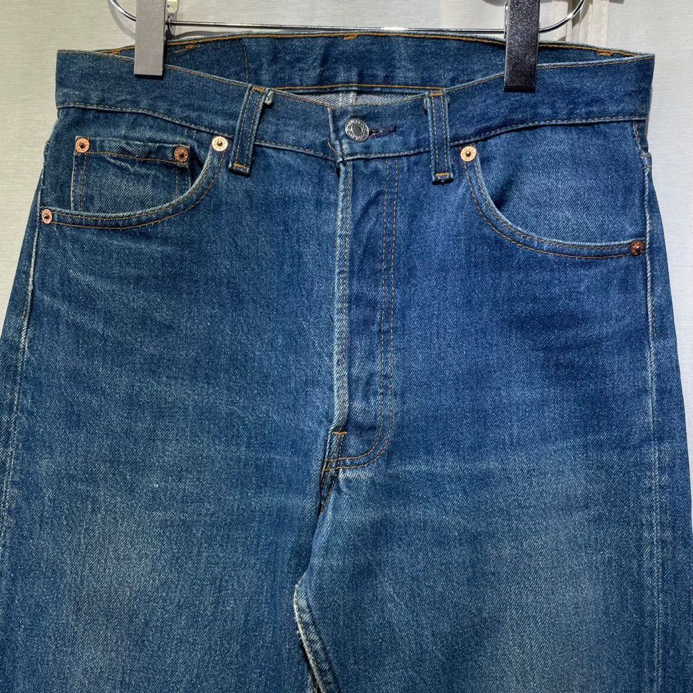 90s Levi’s 501 USA製 W31 デニムパンツ ヒゲ 毛羽残り ヴィンテージ xx_画像3