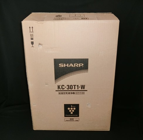 ★未使用★ シャープ SHARP 空気清浄機 【KC-30T1-W】 ホワイト系 2012年製 プラズマクラスター