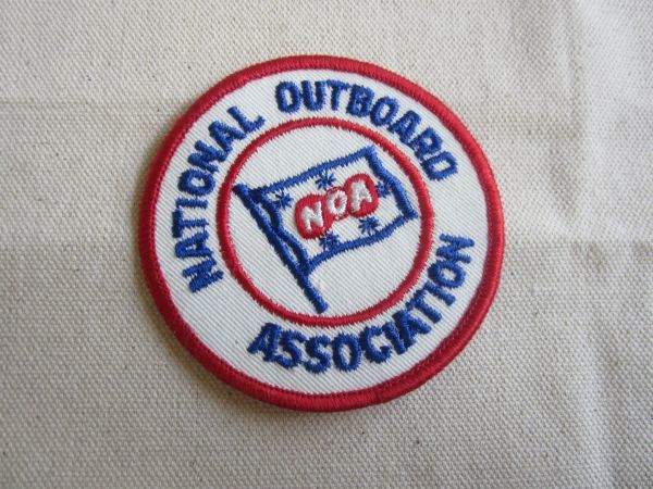 ビンテージ NATIONAL OUTBOARD ASSOCIATION NOA 旗 ボート ロゴ ワッペン/パッチ 会社 USA 古着 アメカジ カスタム キャップ 421_画像1