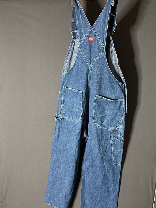 【MADE IN USA】90年代前期VINTAGE /ビンテージ (Dickies/ディッキーズ )デニムオーバーオールW38インチ　23.04.15_画像5