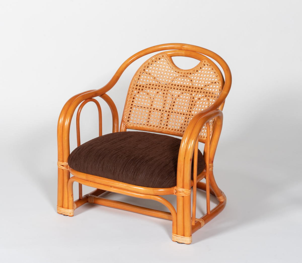 【格安SALEスタート】 ラタンらくらく椅子ミドルローチェア 座面高さ26cm-shikada-gnm-20512 スツール