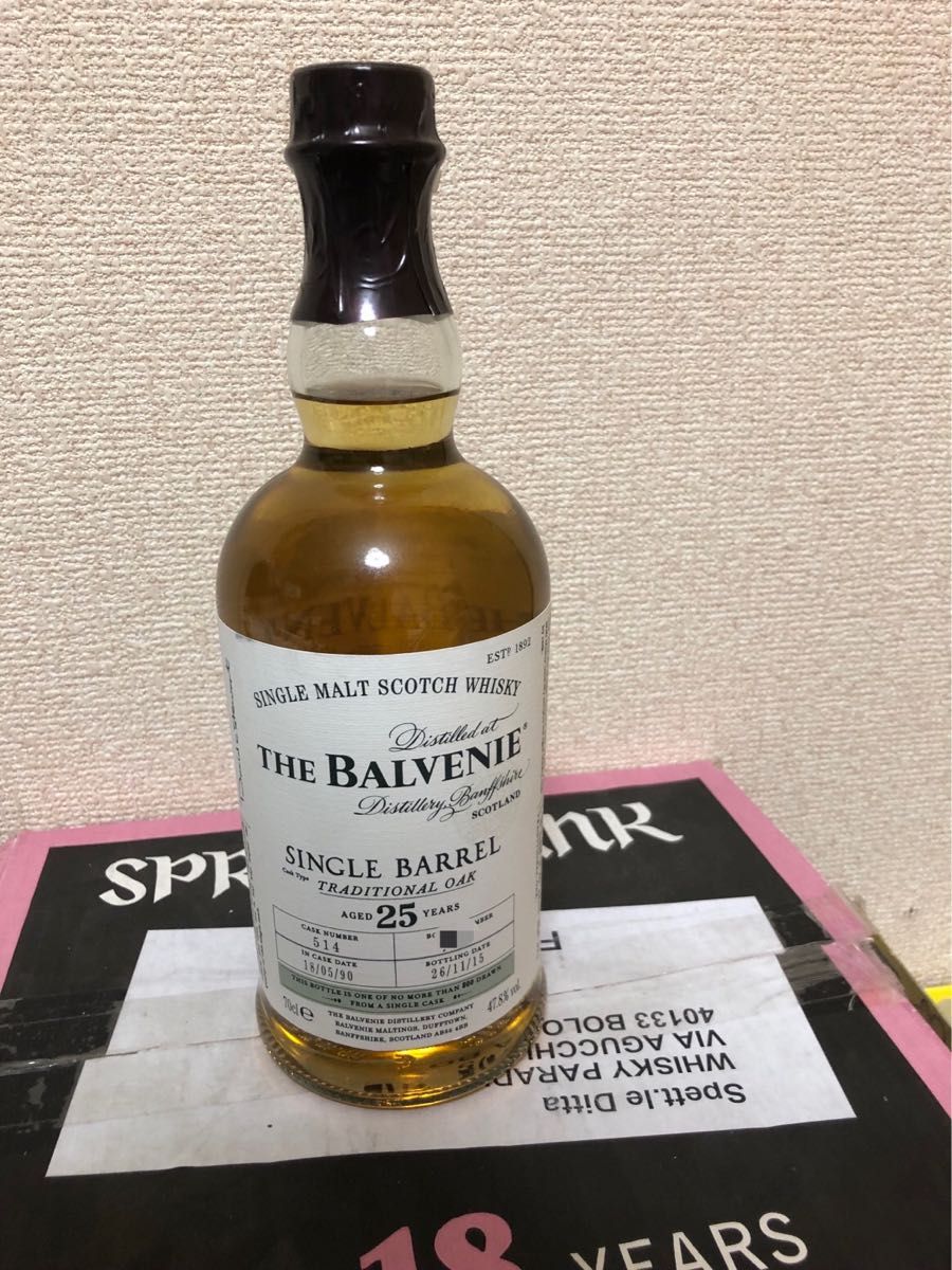 ★ザ バルヴェニー 25年 シングルバレル  ※ 700ml 47.8% スペイサイド THE BALVENIE