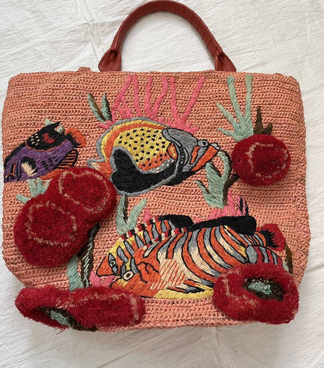 JAMIN PUECH ジャマン・ピュエッシュ☆美品2,3回使用☆魚モチーフの