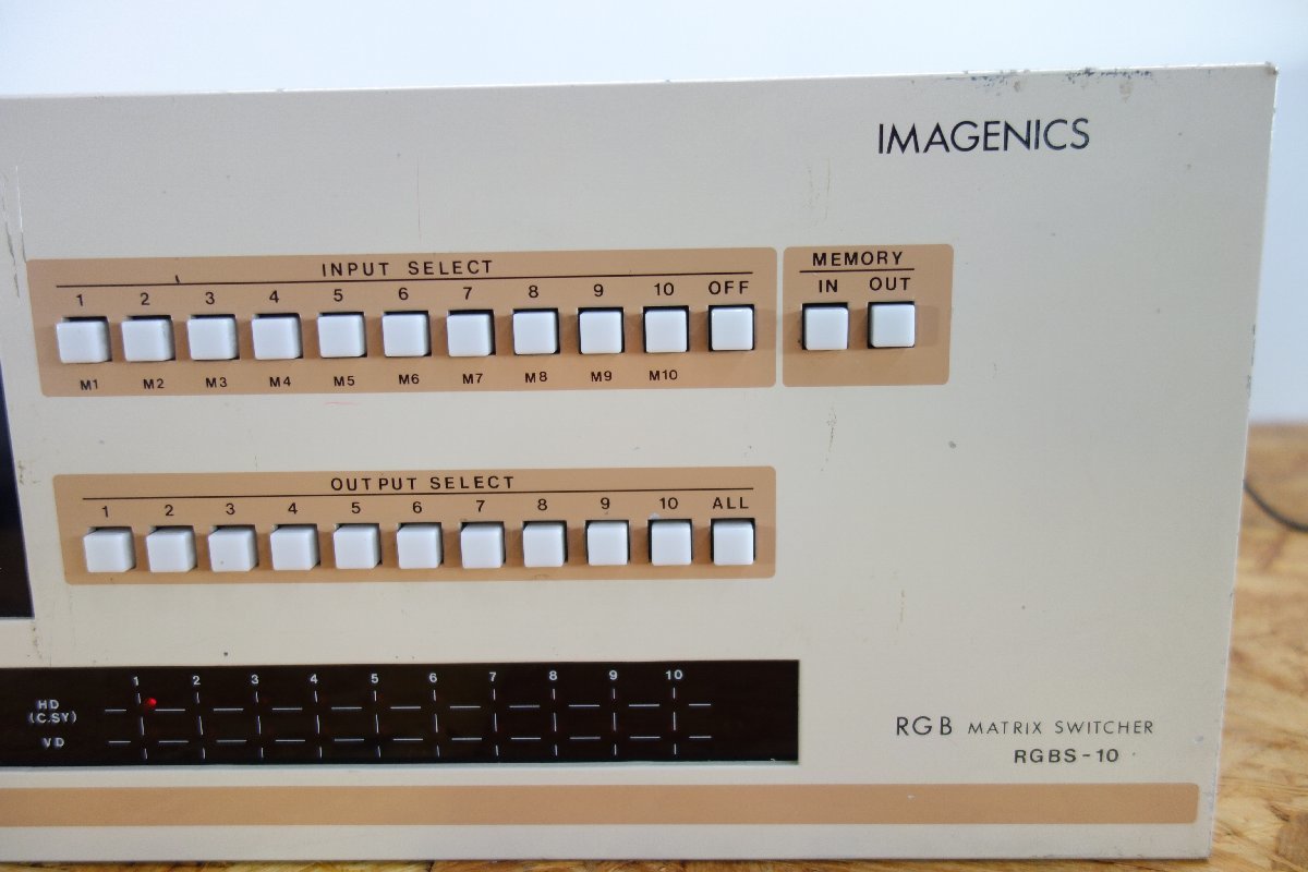 ◎通電確認済み IMAGENICS RGBS-10 RGBマトリックススイッチャー オーディオ機器 基盤スィッチャー 現状品◎Z157の画像3