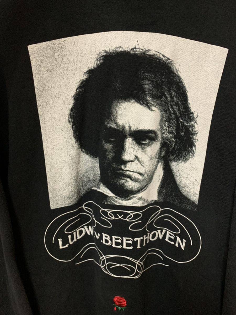 UNDERCOVER DROOGS期 LUDW.v.BEETHOVEN Hoodie 時計じかけのオレンジ サイズ2 黒 アンダーカバー ベートーヴェン プルオーバーパーカー_画像5