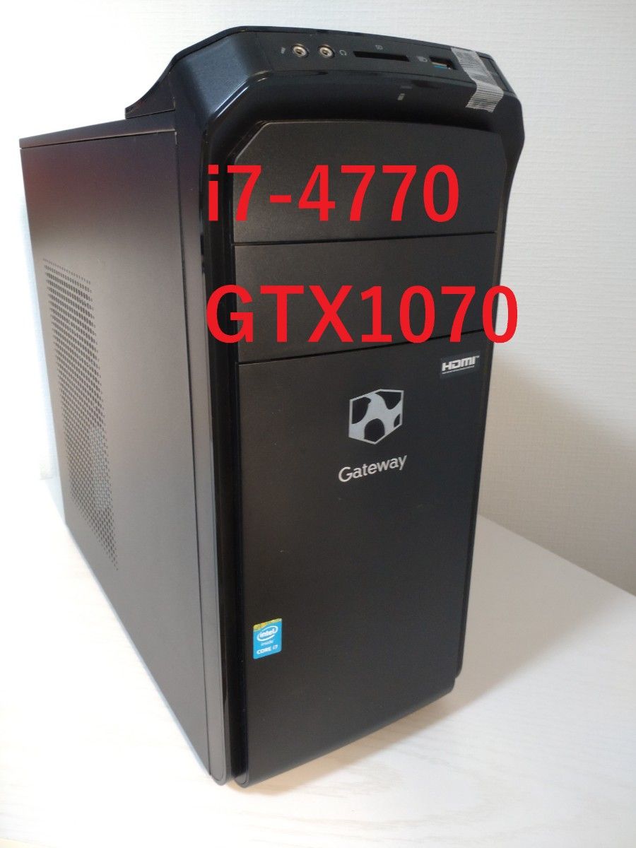 ゲーミングPC Core i7 4770 16GB GTX 1070 SSD-