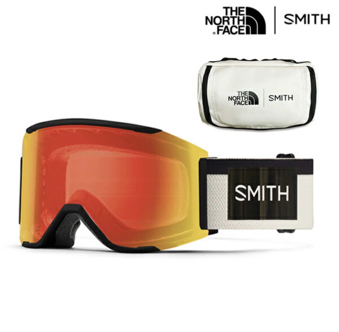 日本正規品 2022-2023 SMITH スミス スカッドマグ SMITH SQUAD MAG THE NORTH FACE コラボ JAPANFIT アジアンフィット スノーボード スキー