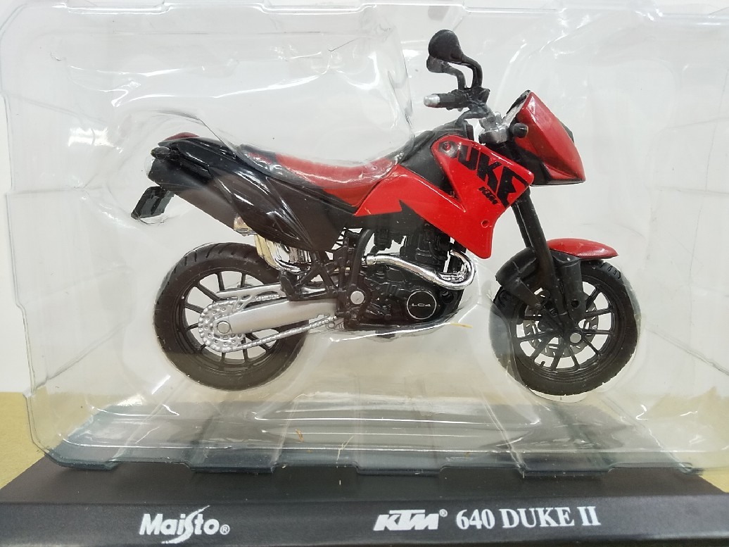 ■Maistoマイスト 1/18 KTM 640 DUKE Ⅱ ケーティーエム デューク 大型バイク ミニカー_画像1