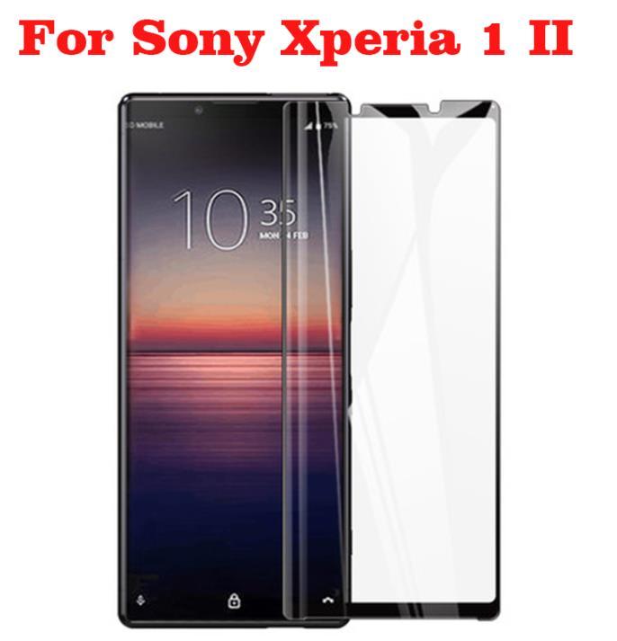 ［２枚セット］Xperia1 II フルカバー ガラス SO-51A SOG01 液晶保護 ガラス 保護フィルム エクスペリア xperia1 Glass Screen Protector_画像1