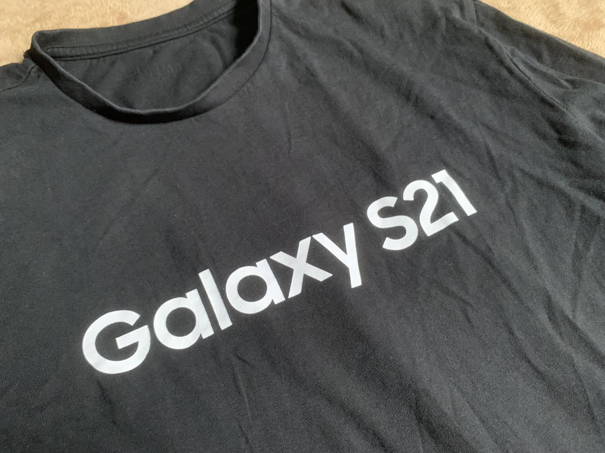 GALAXY S21 ギャラクシー ロンT 長袖 黒 ブラック ヴィンテージ 古着 Lサイズ サムスン SAMSUNG スマホ 機種_画像2