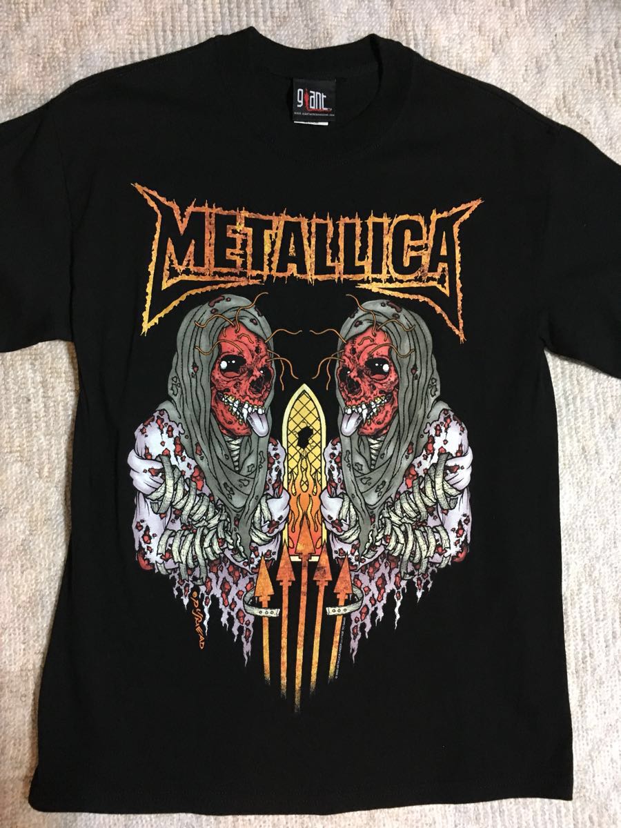 【未使用デッド】メタリカ パスヘッド Tシャツ Mサイズ、METALLICA Tシャツ 未使用正規品、当時品 metallica PUSHEAD Mサイズ。_画像1