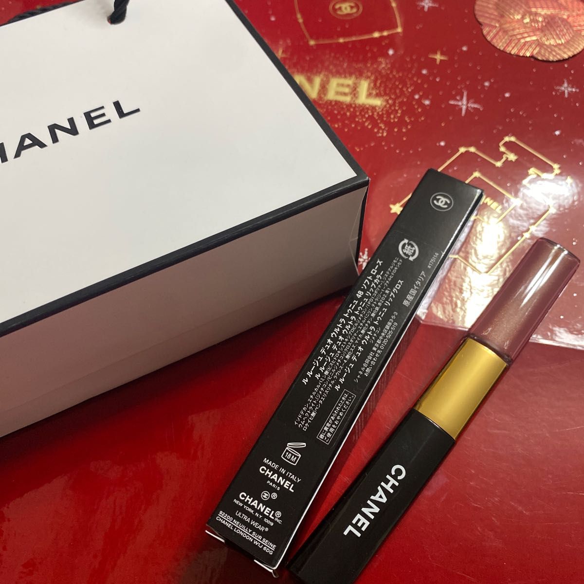 Chanel Le Rouge Duo Ultra Tenue Ultrawear Liquid Lipgloss #48 Soft Rose