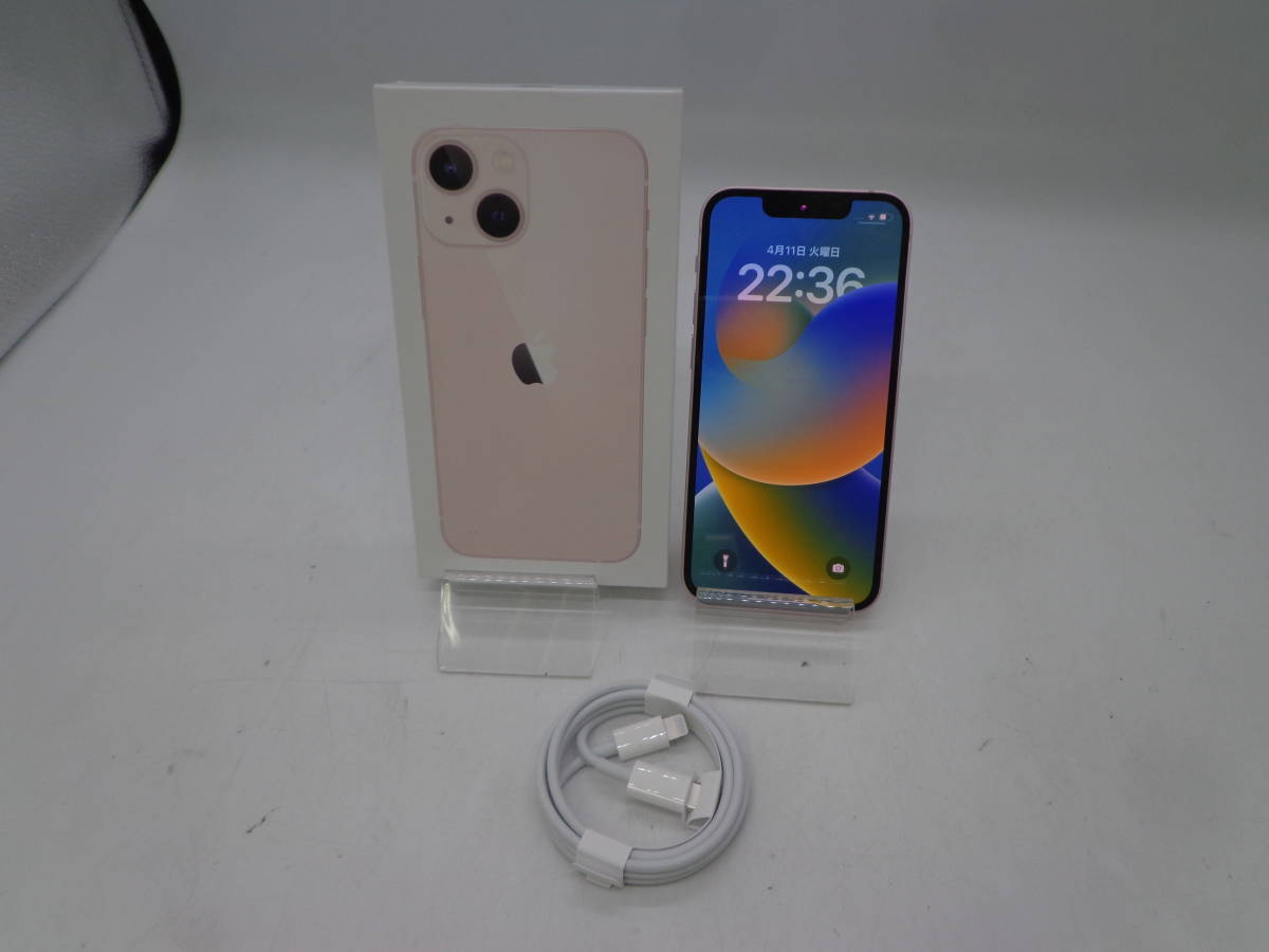 m9742 Apple iPhone13 mini 128GB SIMフリー MLJF3J/A スマホ本体 動作