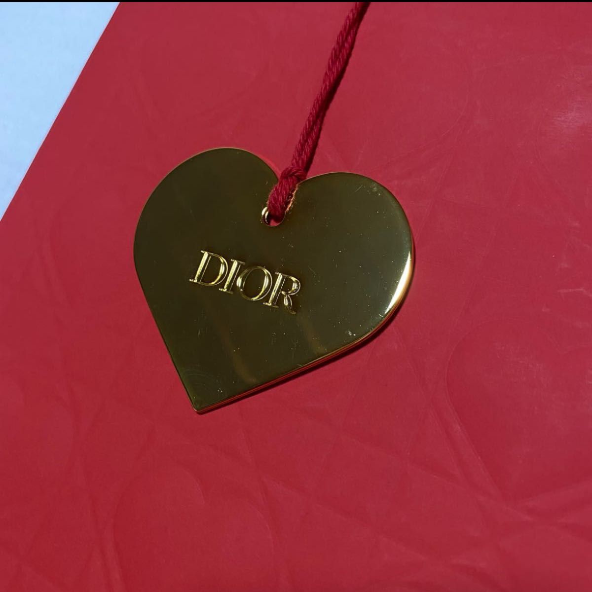 Christian Dior ディオール バレンタインショッパー ハートチャーム付き 2サイズ2枚セット♪