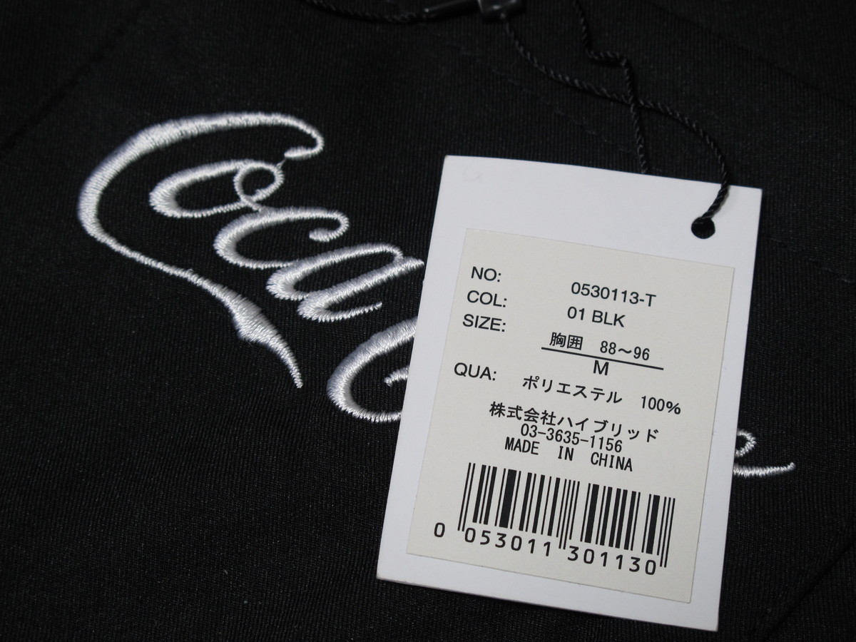 Coca-Cola コカコーラ バックボトルシャツ 0530113 BLK 新品タグ Coca-Cola コカコーラ バックボトルシャツ 0530113 BLK 新品タグ