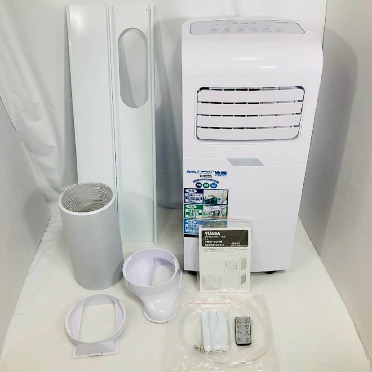  use barely YUASAyua supply ms anywhere air conditioner cooling YMC-15C(W) cold manner movement type air conditioner with casters .2021 year made 