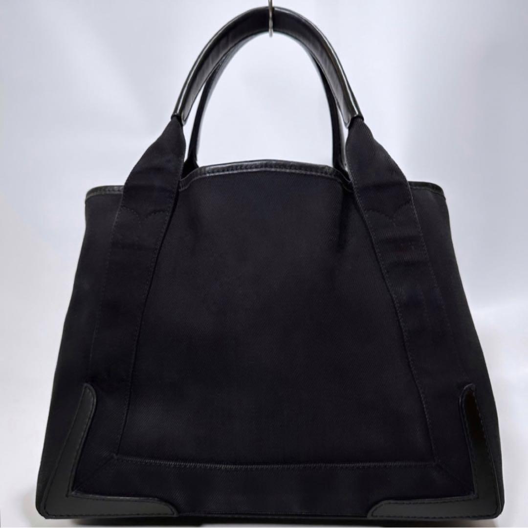 極美品】バレンシアガ ネイビーカバス S トートバッグ キャンバス