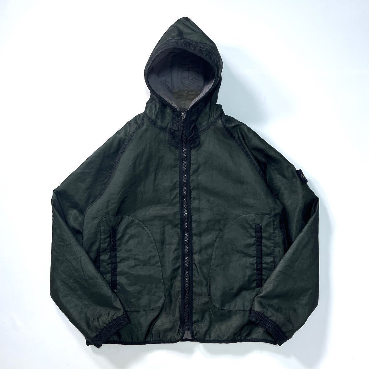 2003AW 00s VINTAGE OLD STONE ISLAND MONOFILAMENT MESH HOODED