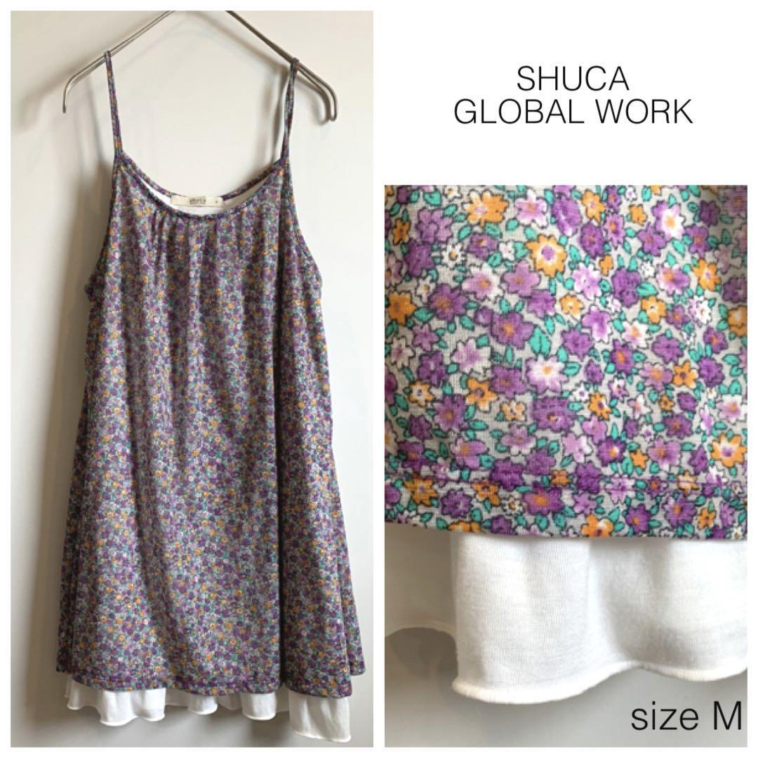 SHUCA GLOBAL WORK 花柄キャミソールチュニック_画像1