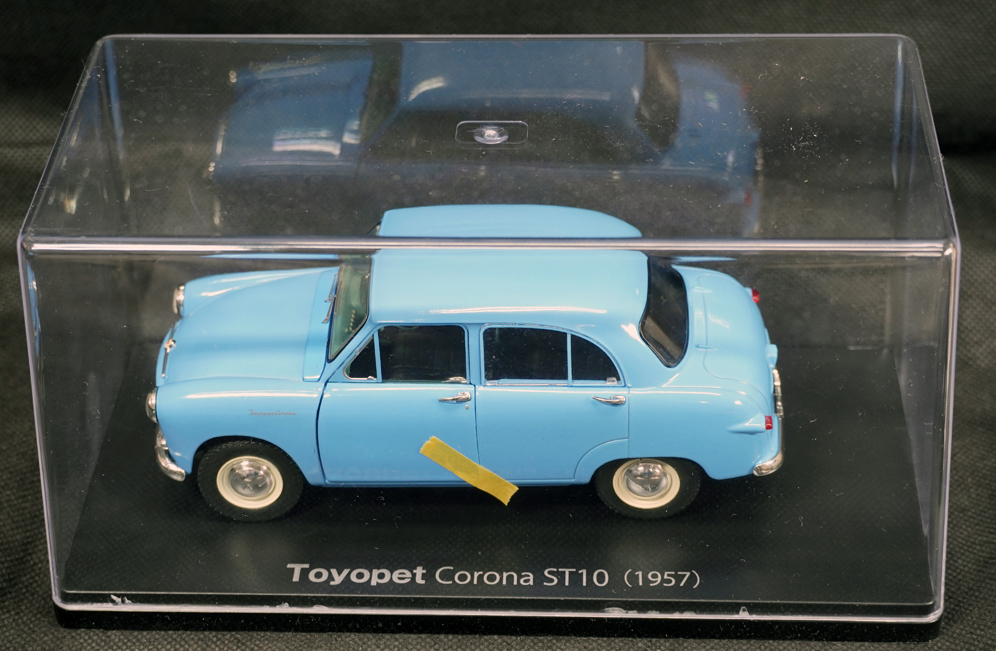 ◆27 　トヨペット コロナ ST10　1957　　　国産名車コレクション1/24　アシェット　別売り　専用カバー付き_画像9