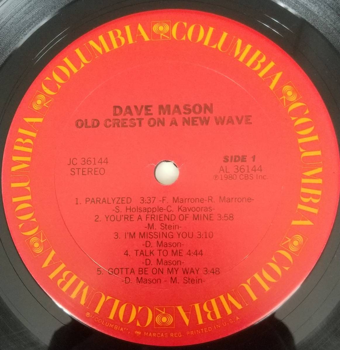 USA盤ＬＰレコード ◆ デイヴ・メイスン OLD CREST ON A NEW WAVE ◆ 明日へのチャンピオン DAVE MASON_画像5